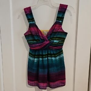 Rachael & Chloe Multicolor Striped Blouse Size Medium